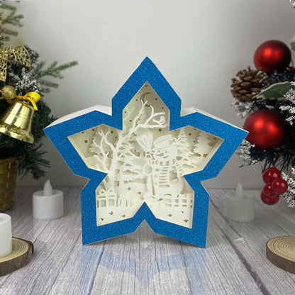Christmas Snowman – 3D Box SVG File for Cricut & Silhouette