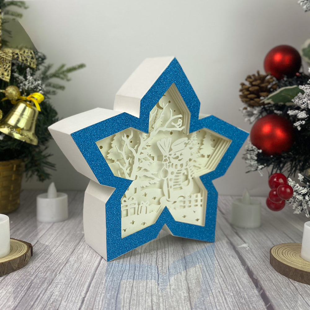 Christmas Snowman – 3D Box SVG File for Cricut & Silhouette