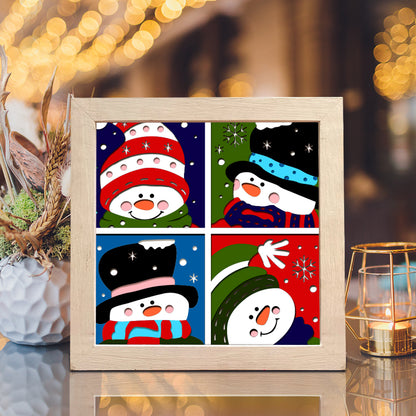Snowman 4 – 3D Shadow Box SVG File for Cricut & Silhouette