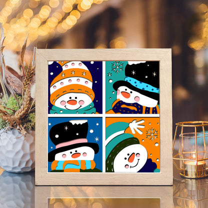 Snowman 4 – 3D Shadow Box SVG File for Cricut & Silhouette