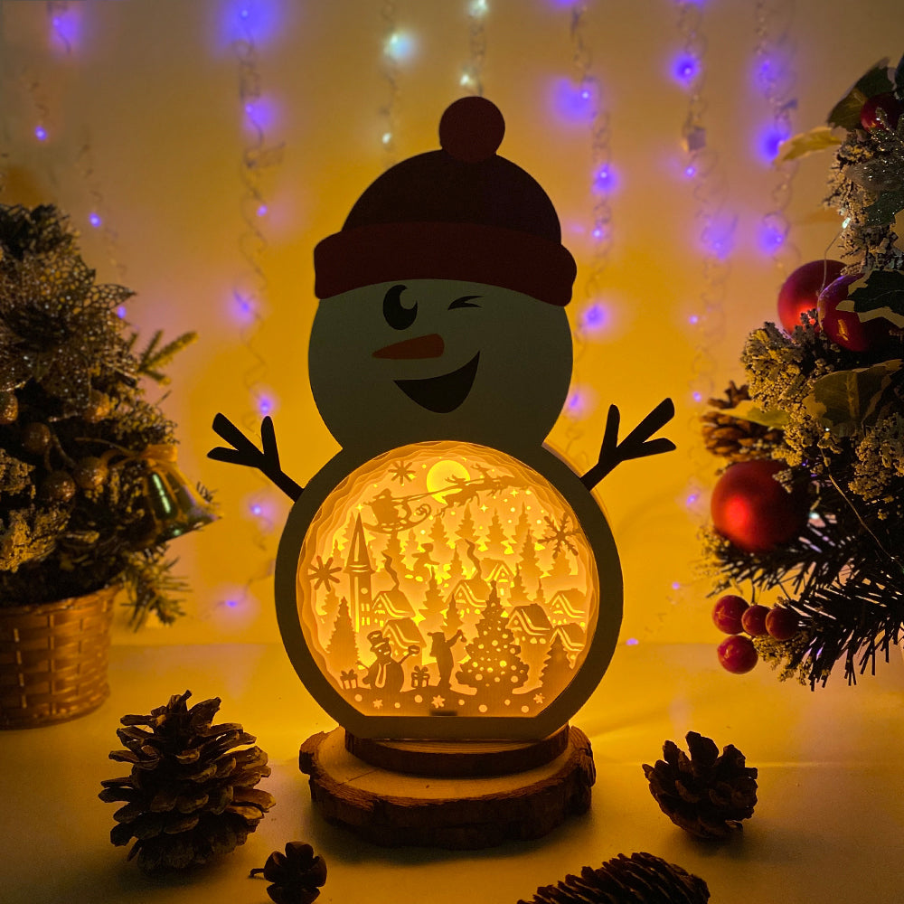 Christmas Village – 3D Box SVG File for Cricut & Silhouette
