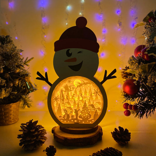 Christmas Village – 3D Box SVG File for Cricut & Silhouette