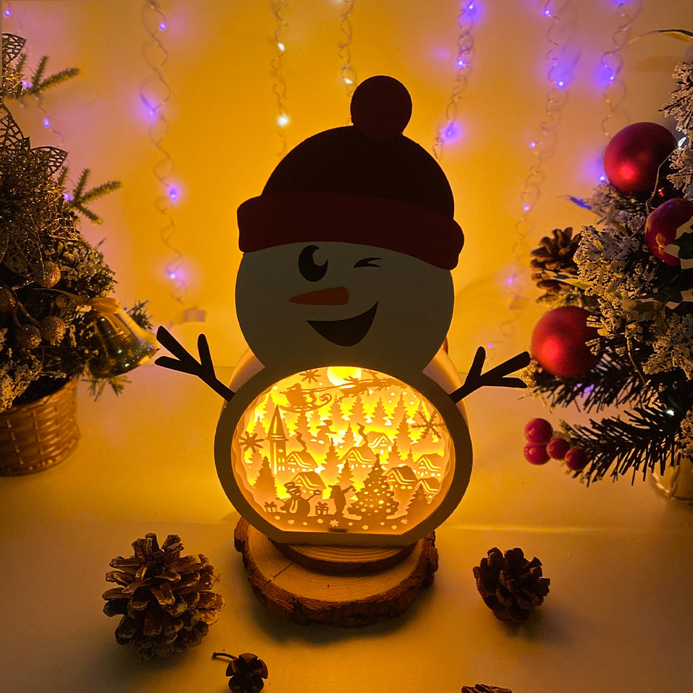Christmas Village – 3D Box SVG File for Cricut & Silhouette