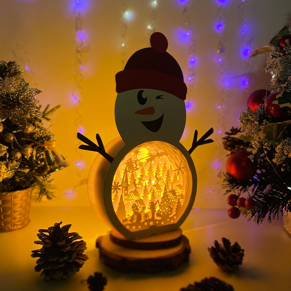 Christmas Village – 3D Box SVG File for Cricut & Silhouette