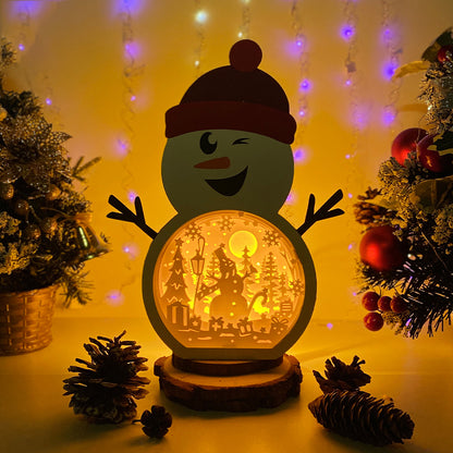 Snowman 2 – 3D Box SVG File for Cricut & Silhouette