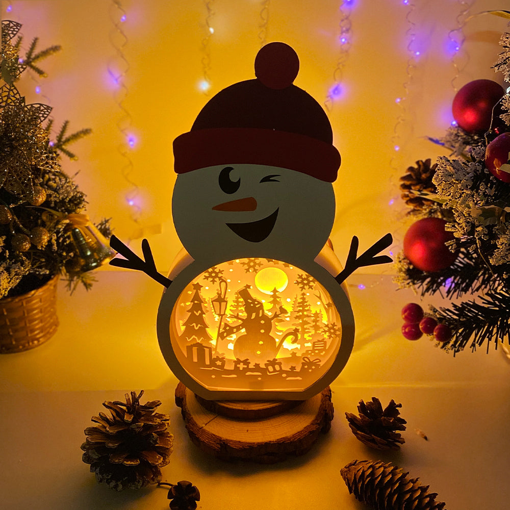 Snowman 2 – 3D Box SVG File for Cricut & Silhouette