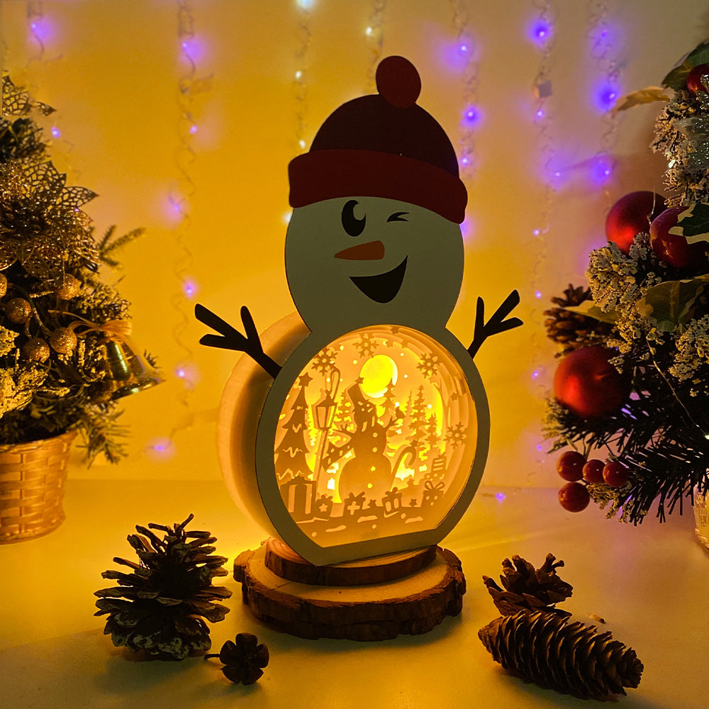Snowman 2 – 3D Box SVG File for Cricut & Silhouette