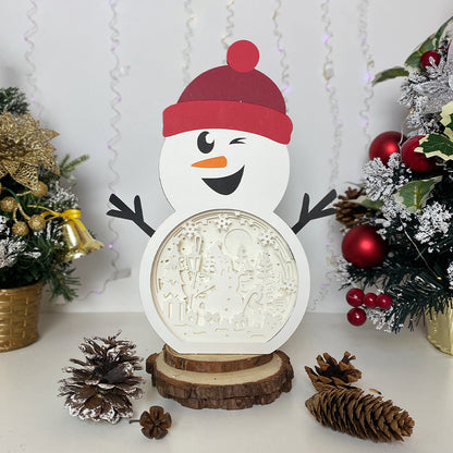 Snowman 2 – 3D Box SVG File for Cricut & Silhouette