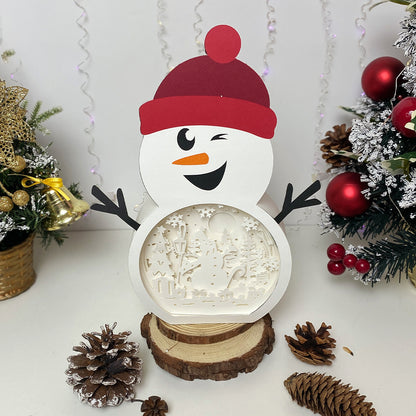 Snowman 2 – 3D Box SVG File for Cricut & Silhouette