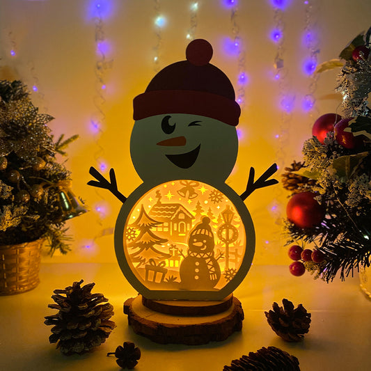 Snowman – 3D Box SVG File for Cricut & Silhouette