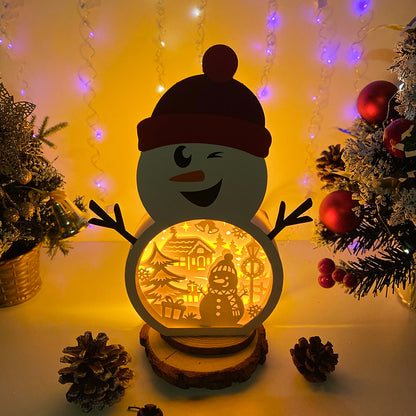 Snowman – 3D Box SVG File for Cricut & Silhouette