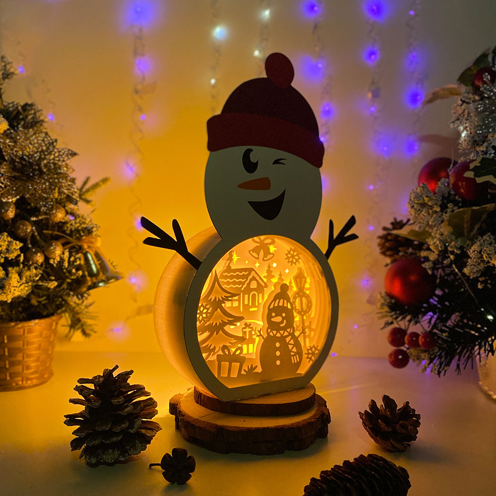 Snowman – 3D Box SVG File for Cricut & Silhouette
