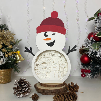 Snowman – 3D Box SVG File for Cricut & Silhouette