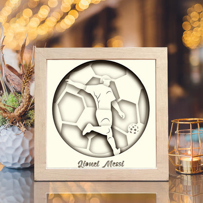 Soccer 2 – 3D Shadow Box SVG File for Cricut & Silhouette