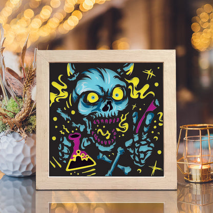 Spooky Skull – 3D Shadow Box SVG File for Cricut & Silhouette