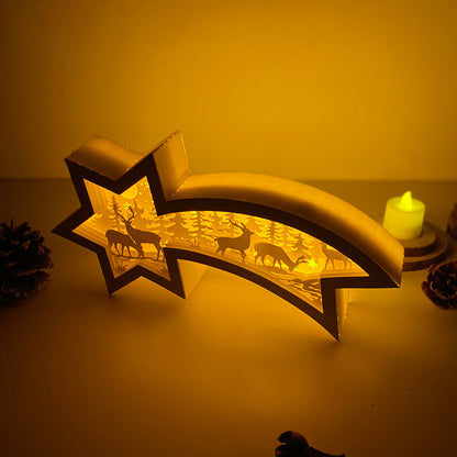 Christmas Deer – 3D Box SVG File for Cricut & Silhouette