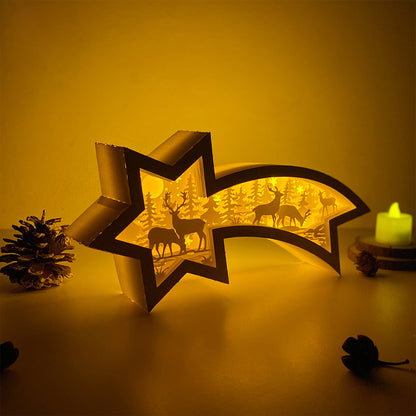 Christmas Deer – 3D Box SVG File for Cricut & Silhouette