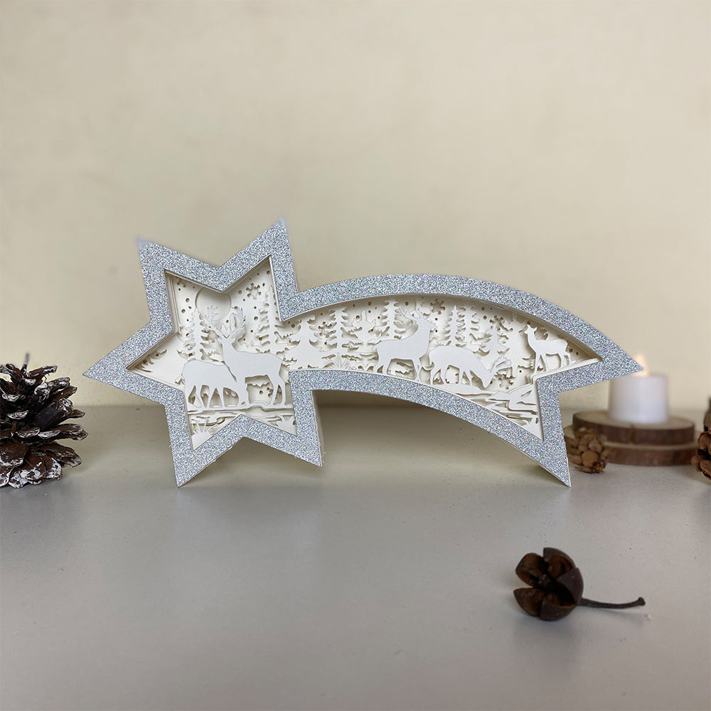 Christmas Deer – 3D Box SVG File for Cricut & Silhouette