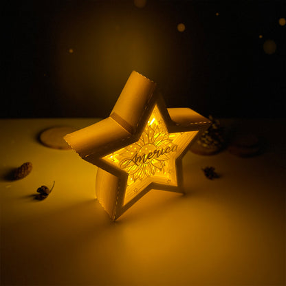 4th of July 2 – 3D Star Box 1 File - Cricut File - VEKTOR KRAFT