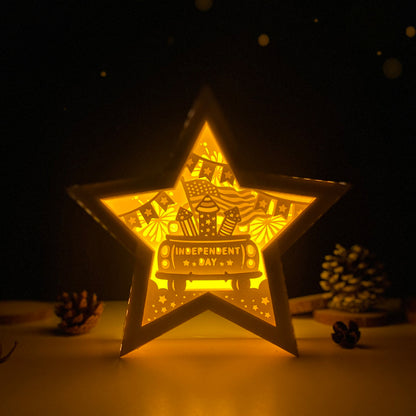 4th of July 3 – 3D Star Box 1 File - Cricut File - VEKTOR KRAFT
