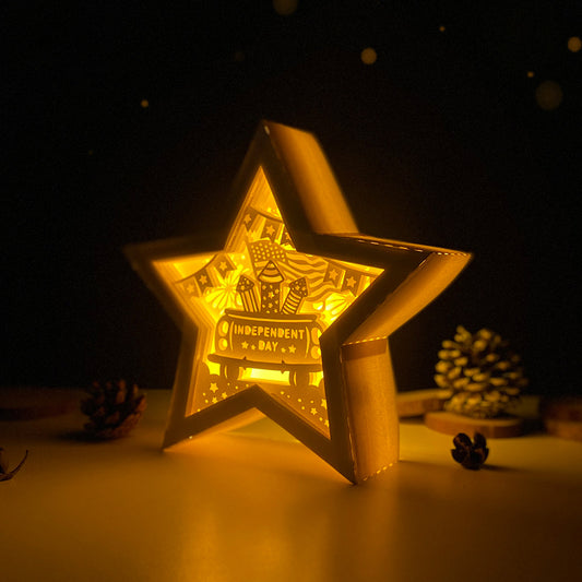 4th of July 3 – 3D Star Box 1 File - Cricut File - VEKTOR KRAFT