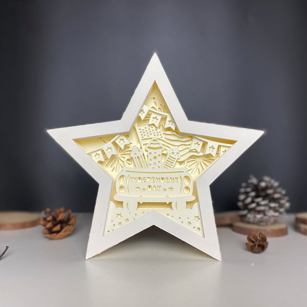 4th of July 3 – 3D Star Box 1 File - Cricut File - VEKTOR KRAFT