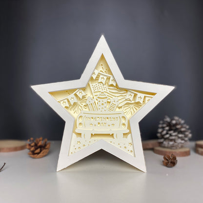 4th of July 3 – 3D Star Box 1 File - Cricut File - VEKTOR KRAFT