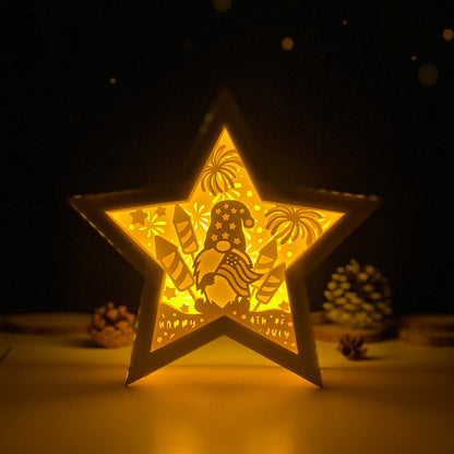 4th of July 1 – 3D Star Box 1 File - Cricut File - VEKTOR KRAFT