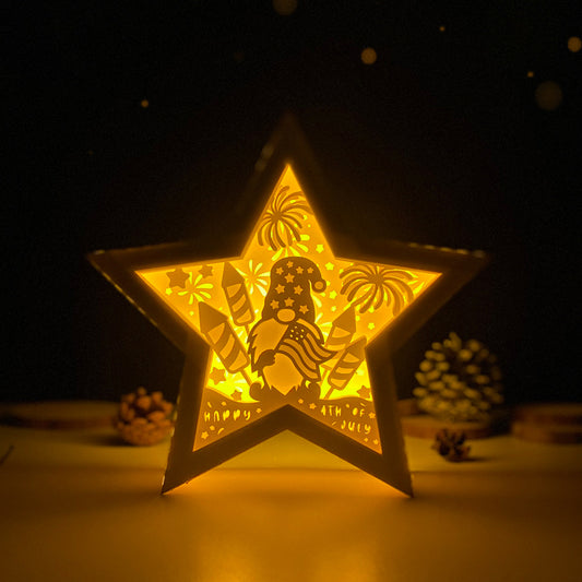 4th of July 1 – 3D Star Box 1 File - Cricut File - VEKTOR KRAFT