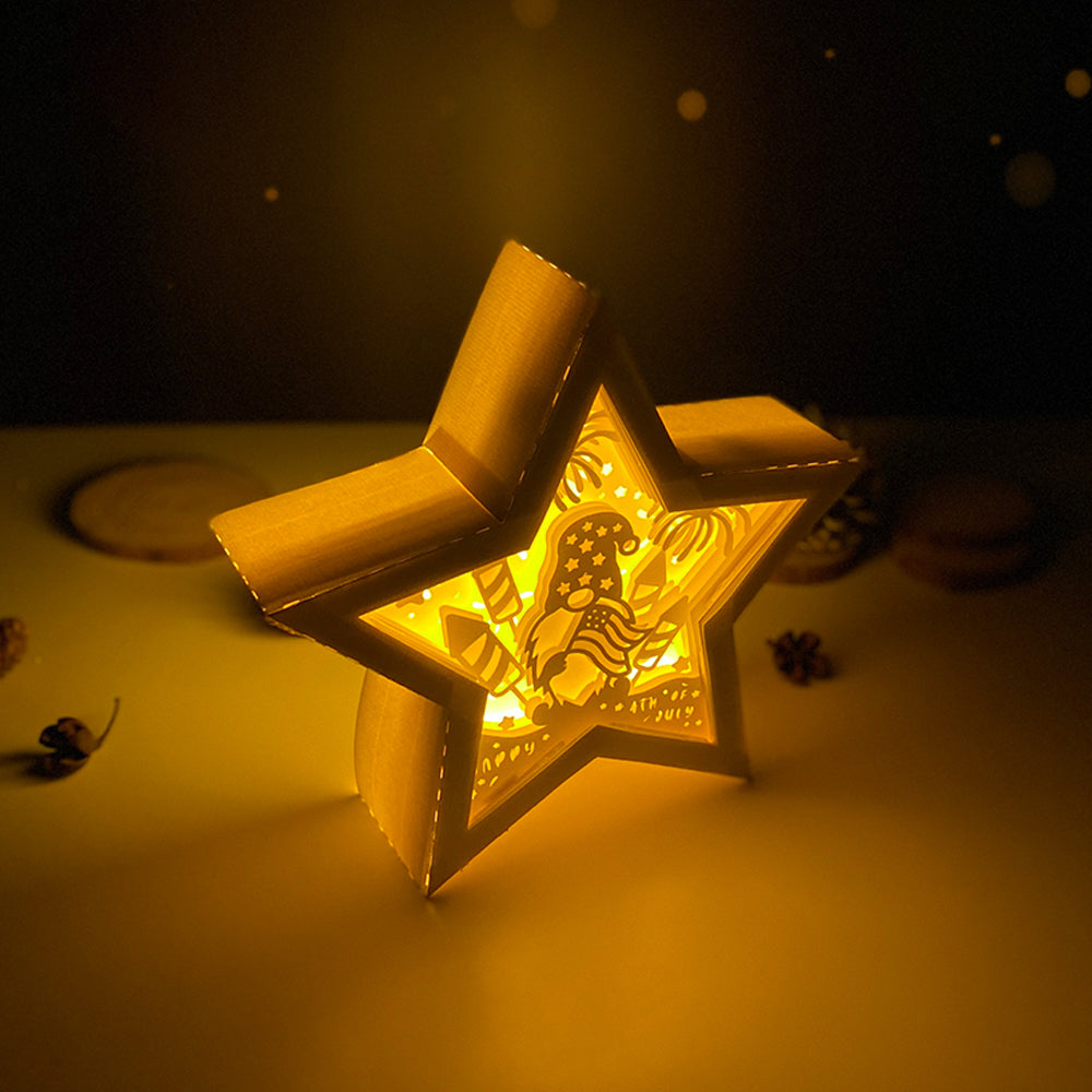 4th of July 1 – 3D Star Box 1 File - Cricut File - VEKTOR KRAFT