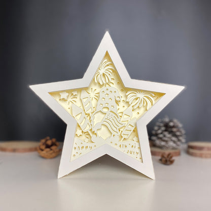 4th of July 1 – 3D Star Box 1 File - Cricut File - VEKTOR KRAFT