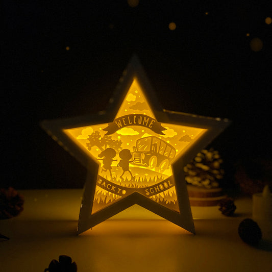 Back To School – 3D Star Box 1 File - Cricut File - VEKTOR KRAFT