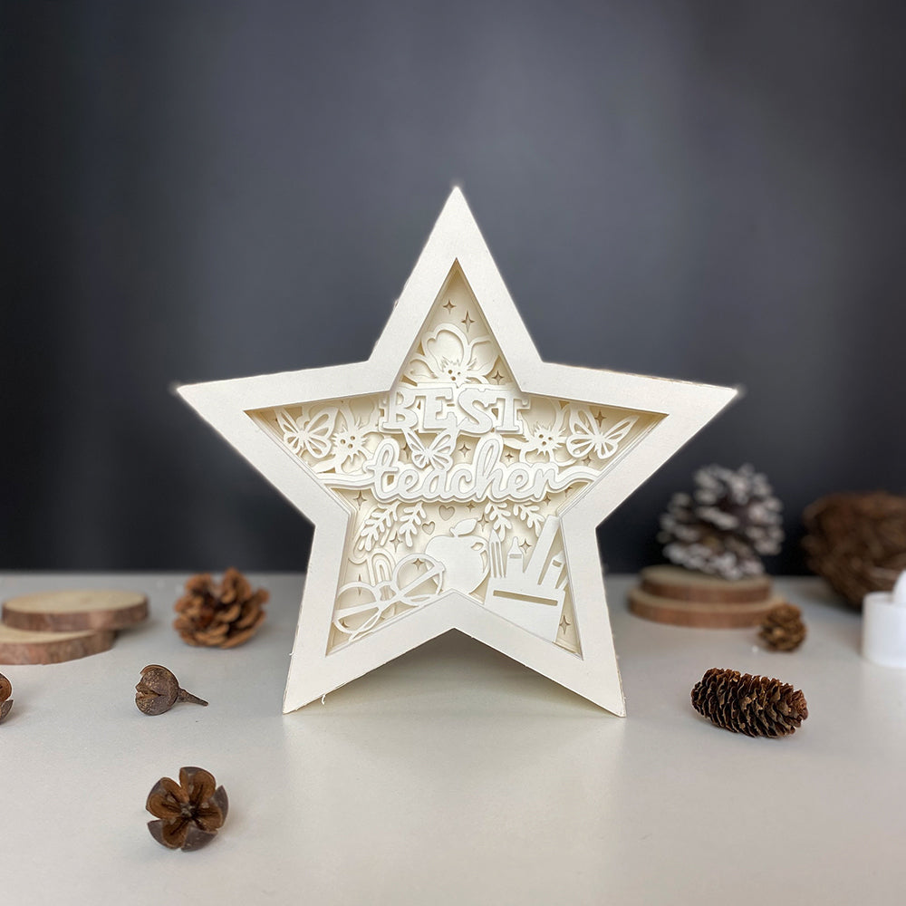 Teacher – 3D Box SVG File for Cricut & Silhouette