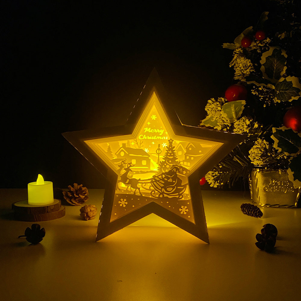 Xmas 7 – 3D Box SVG File for Cricut & Silhouette