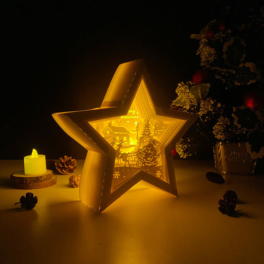 Xmas 7 – 3D Box SVG File for Cricut & Silhouette