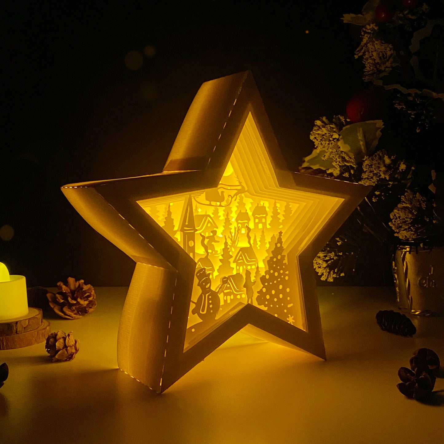 Xmas 8 – 3D Box SVG File for Cricut & Silhouette