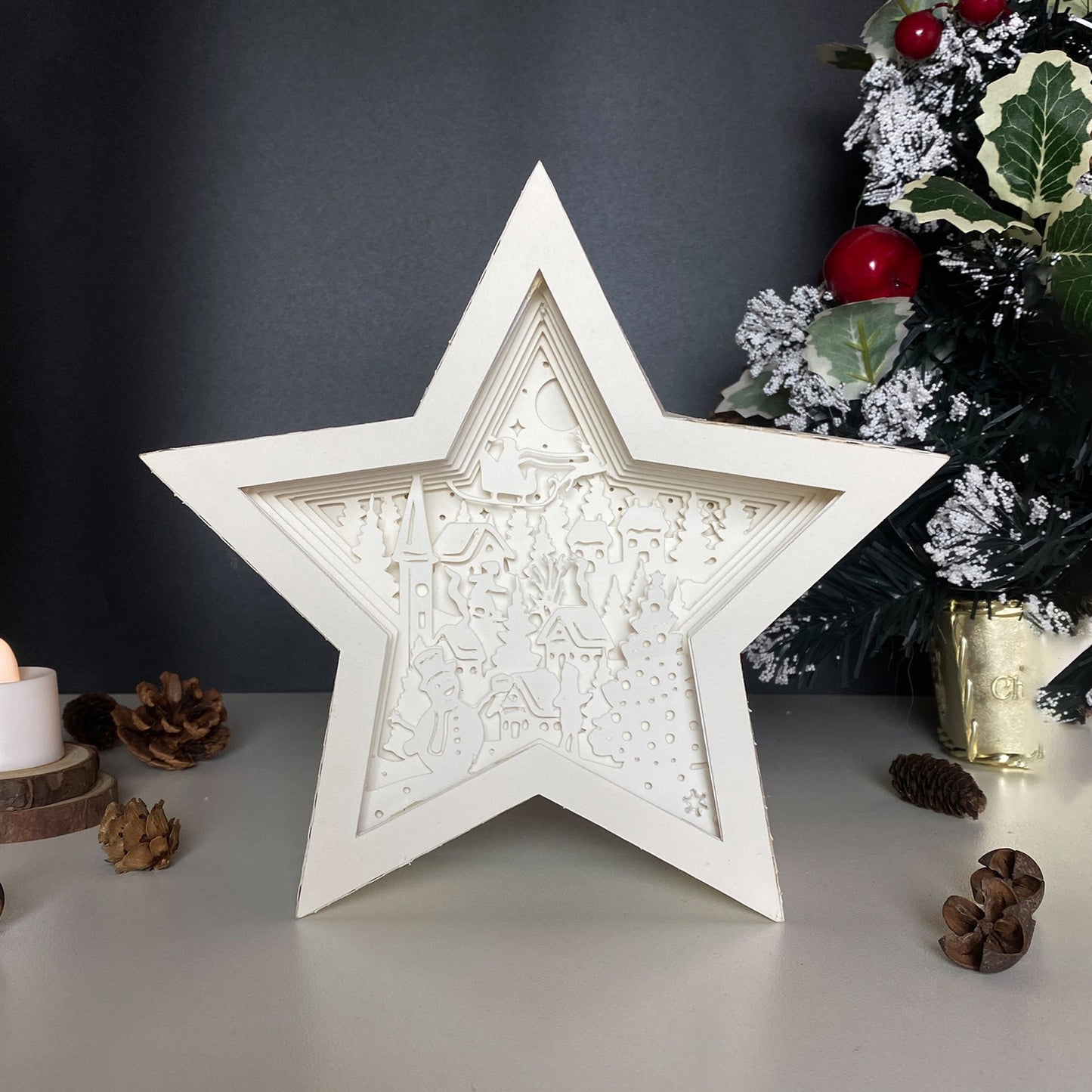 Xmas 8 – 3D Box SVG File for Cricut & Silhouette