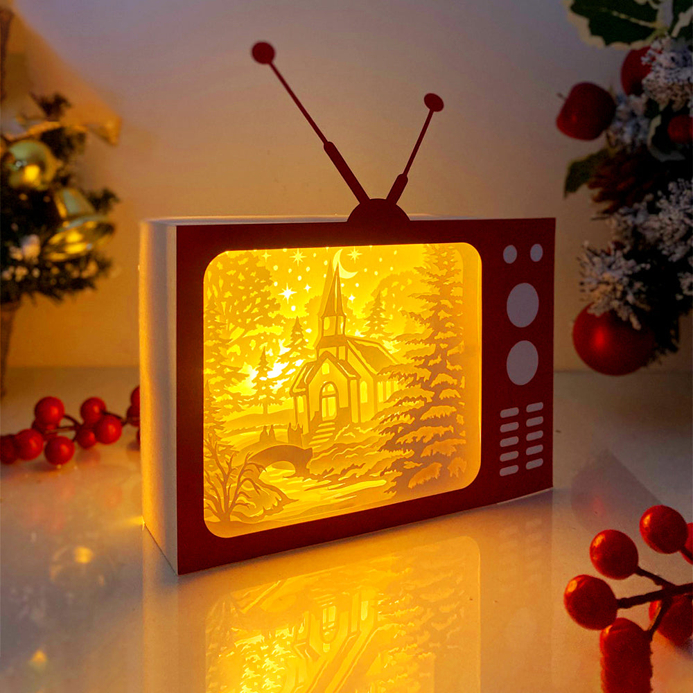 Christmas In The Forest – 3D Box SVG File for Cricut & Silhouette