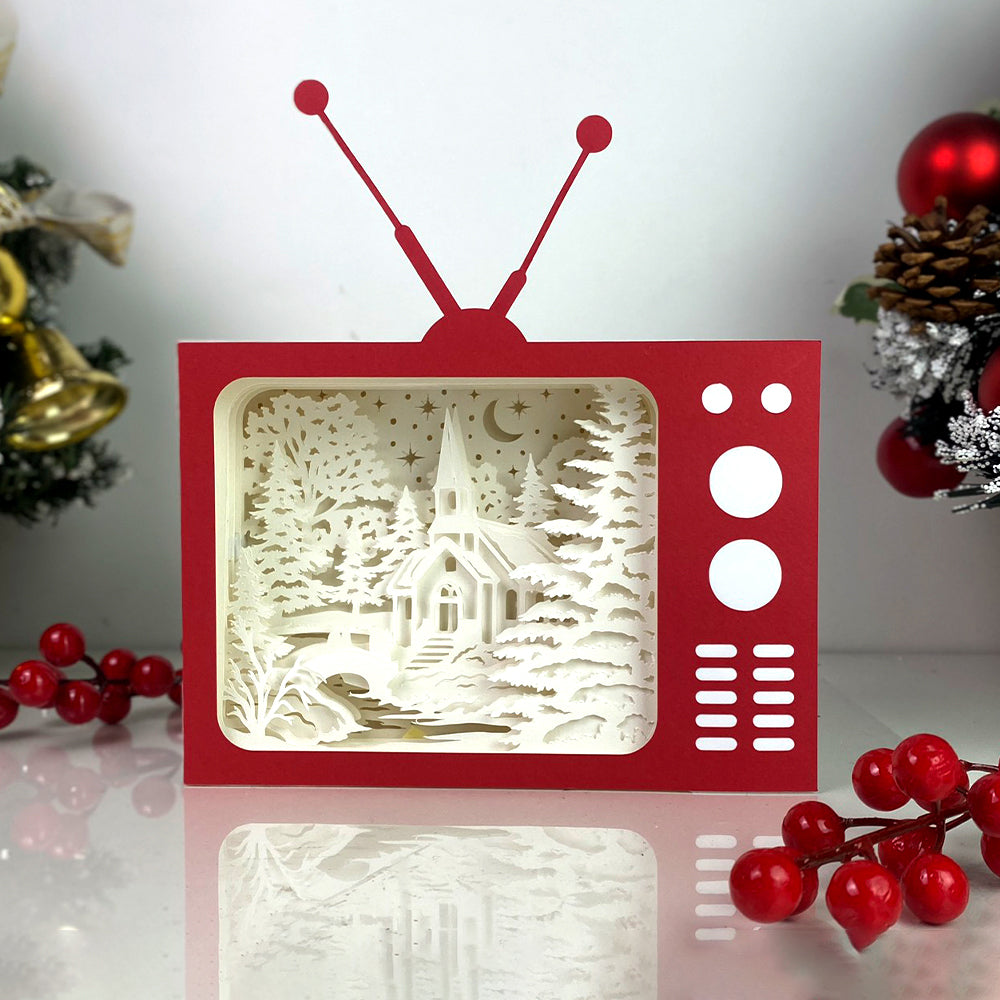 Christmas In The Forest – 3D Box SVG File for Cricut & Silhouette