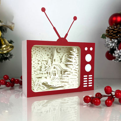 Christmas In The Forest – 3D Box SVG File for Cricut & Silhouette