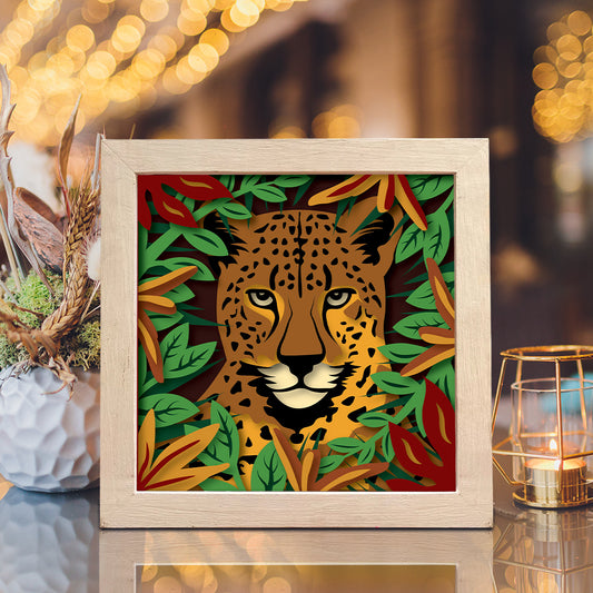 The Jaguar – 3D Shadow Box SVG File for Cricut & Silhouette
