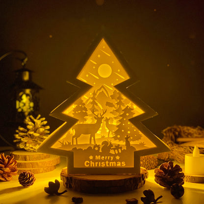 Christmas Deer 1 – 3D Box SVG File for Cricut & Silhouette