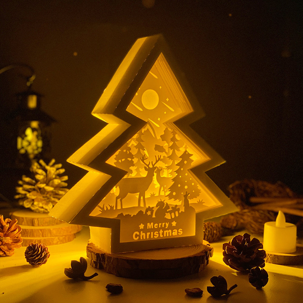 Christmas Deer 1 – 3D Box SVG File for Cricut & Silhouette