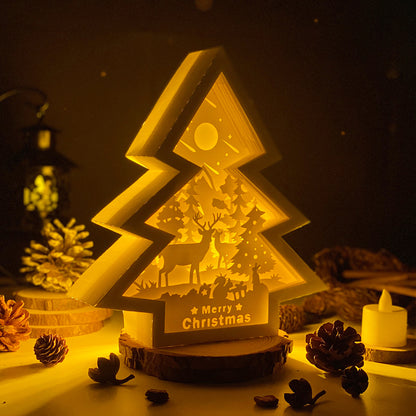 Christmas Deer 1 – 3D Box SVG File for Cricut & Silhouette