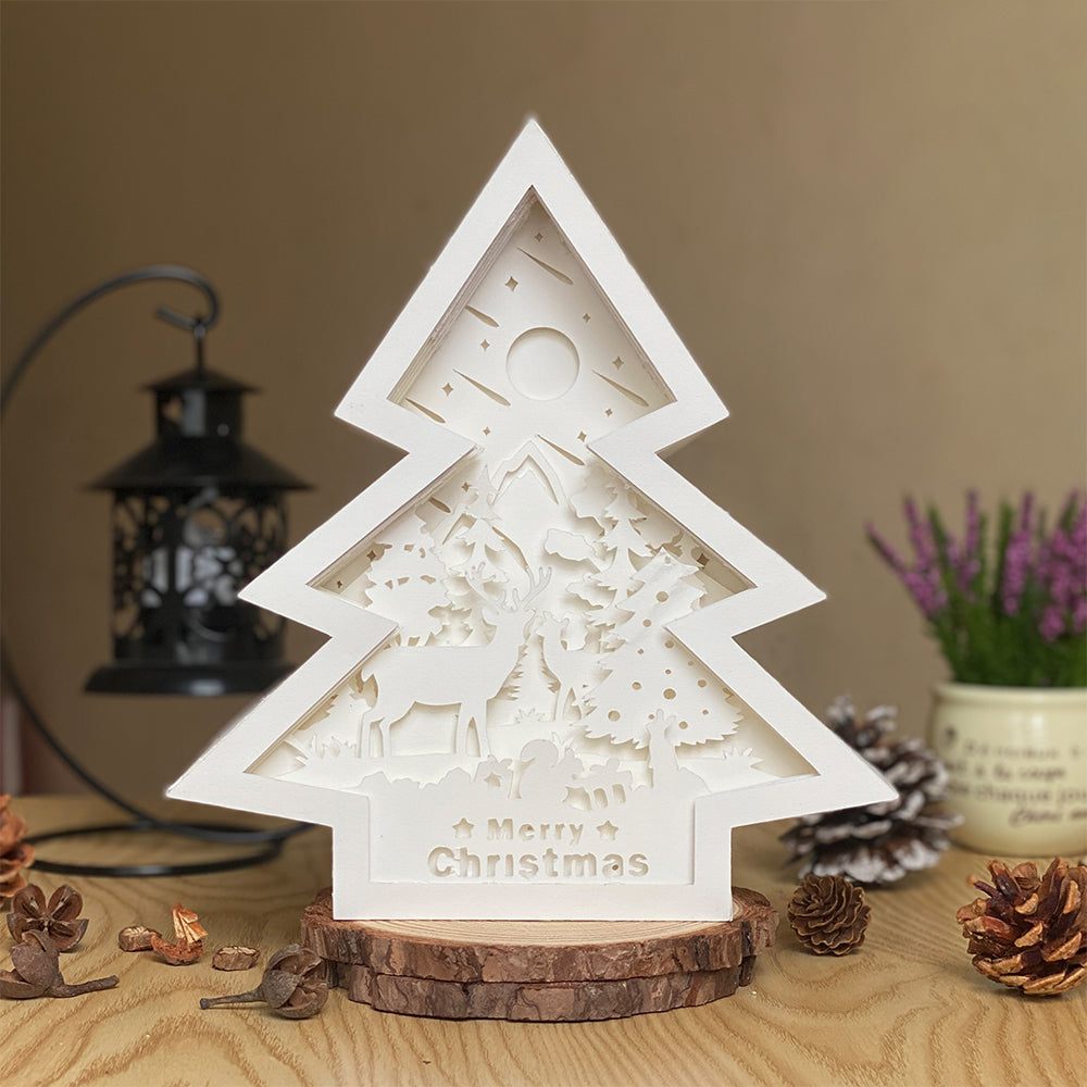 Christmas Deer 1 – 3D Box SVG File for Cricut & Silhouette