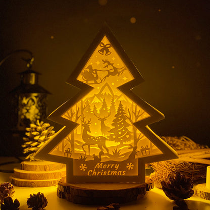 Christmas Deer 2 – 3D Box SVG File for Cricut & Silhouette