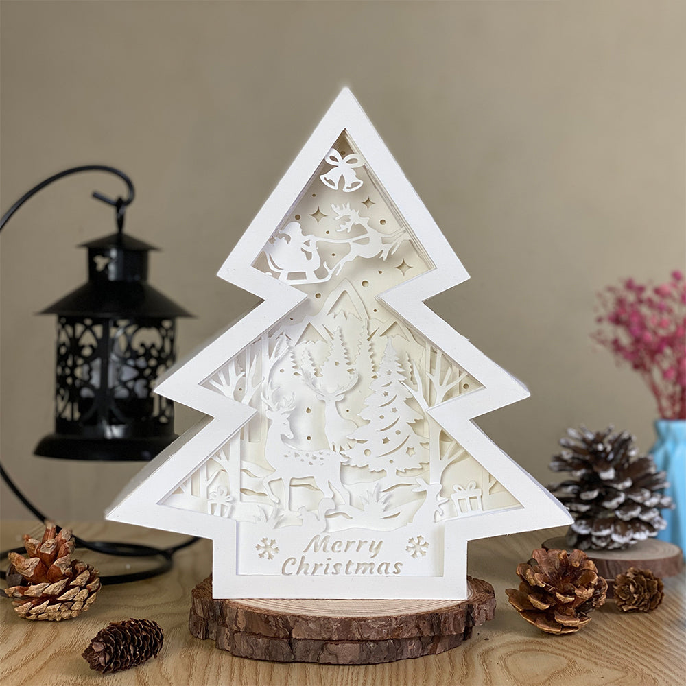 Christmas Deer 2 – 3D Box SVG File for Cricut & Silhouette