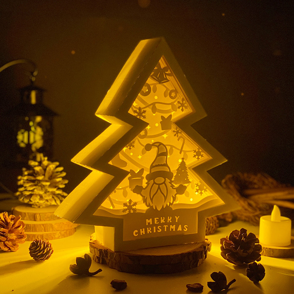 Christmas Gnome 1 – 3D Box SVG File for Cricut & Silhouette