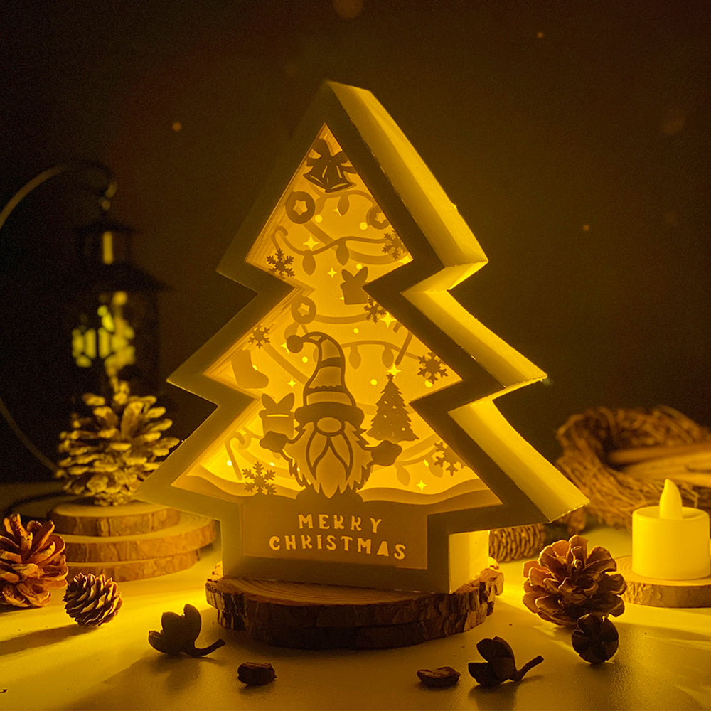 Christmas Gnome 1 – 3D Box SVG File for Cricut & Silhouette
