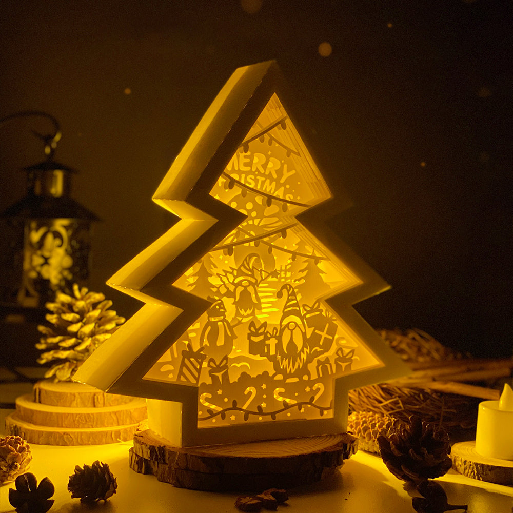 Christmas Gnome 2 – 3D Box SVG File for Cricut & Silhouette